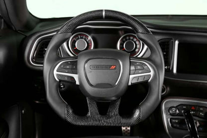 Fits 2015-2022 Dodge Charger; Steering Wheel-Carbon Fiber Heated-CH950-19