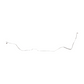 1967 Chevrolet Chevelle Intermediate Brake Line Stainless - CIN6709SS