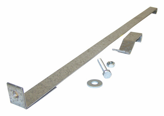 Vintage - Metal Gray Fuel Tank Strap Kit - CJGTS3