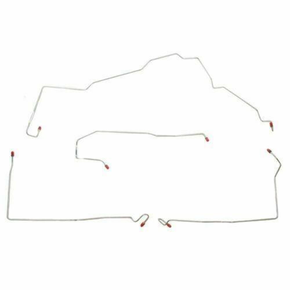 2001-05 Chevrolet Malibu Front Brake Line Kit w/ ABS Stainless - CKT0001SS - Front Lines Car Part People