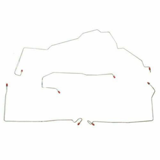 2001-05 Chevrolet Malibu Front Brake Line Kit w/ ABS Stainless - CKT0001SS - Front Lines Car Part People