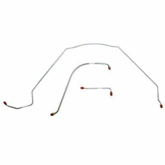 1964-66 Chevrolet Chevelle Front Brake Line Kit Power Drum Brake CKT6402SS - Front Lines Car Part People