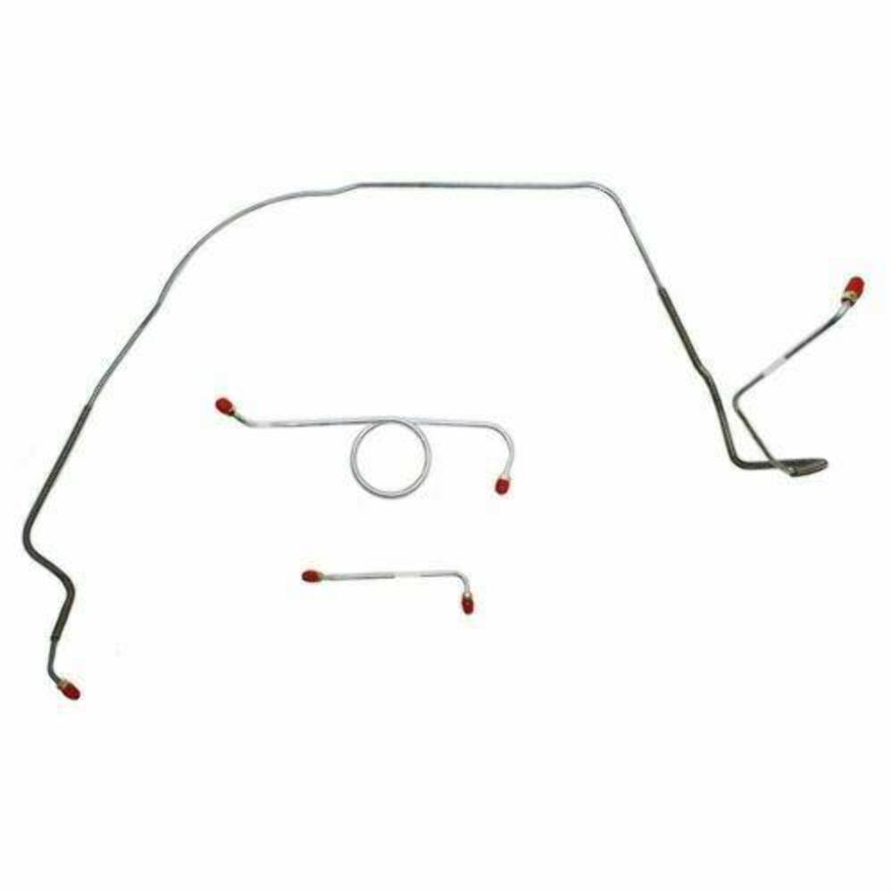 1965-66 Chevrolet Chevelle Front Brake Line Kit Standard Drum Brakes - CKT6602OM - Intermediate Lines Car Part People