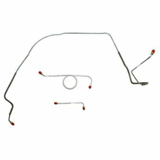 1965-66 Chevrolet Chevelle Front Brake Line Kit Standard Drum Brakes - CKT6602SS - Intermediate Lines Car Part People