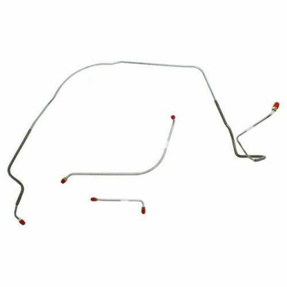 1965-66 Chevrolet Chevelle Front Brake Line Kit Power Drum Brakes - CKT6604SS - Intermediate Lines Car Part People