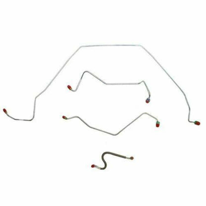 1967 Chevrolet Chevelle Front Brake Line Kit Power Drum Brakes - CKT6702SS - Front Lines Car Part People