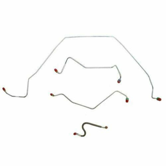 1967 Chevrolet Chevelle Front Brake Line Kit Power Drum Brakes - CKT6702SS - Front Lines Car Part People
