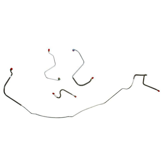 1967 Chevrolet Chevelle Front Brake Line Kit Standard Drum Brakes - CKT6703SS - Front Lines Car Part People