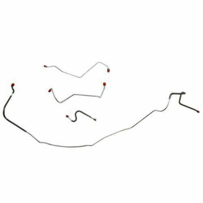 1967 Chevrolet Chevelle Front Brake Line Kit Power Drum Brakes - CKT6704SS - Front Lines Car Part People