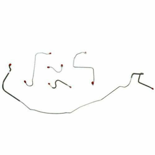 1967 Chevrolet Chevelle Front Brake Line Kit Manual Disc Brakes - CKT6705SS - Front Lines Car Part People