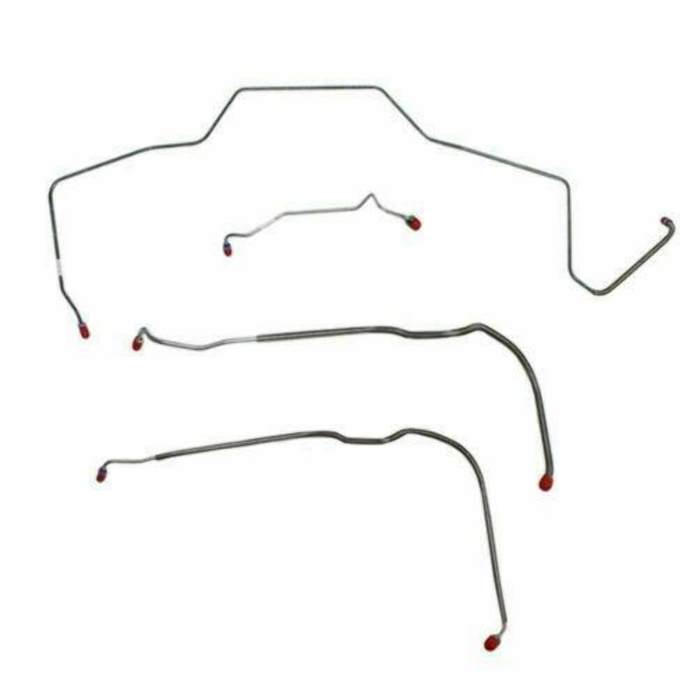 1968 Chevrolet Chevelle Front Brake Line Kit Power Drum Brakes - CKT6802OM - Front Lines Car Part People
