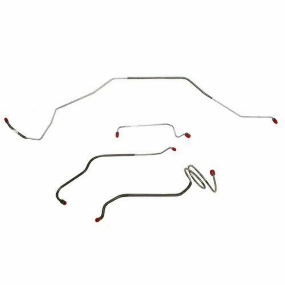 1968 Chevrolet Chevelle Front Brake Line Kit Standard Drum Brakes - CKT6804SS - Front Lines Car Part People
