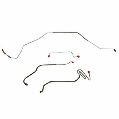 1968 Chevrolet Chevelle Front Brake Line Kit Standard Drum Brakes - CKT6804SS - Front Lines Car Part People