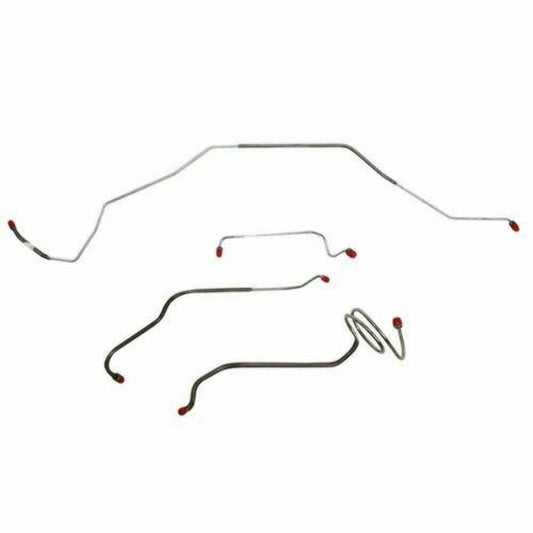 1968 Chevrolet Chevelle Front Brake Line Kit Standard Drum Brakes - CKT6804SS - Front Lines Car Part People