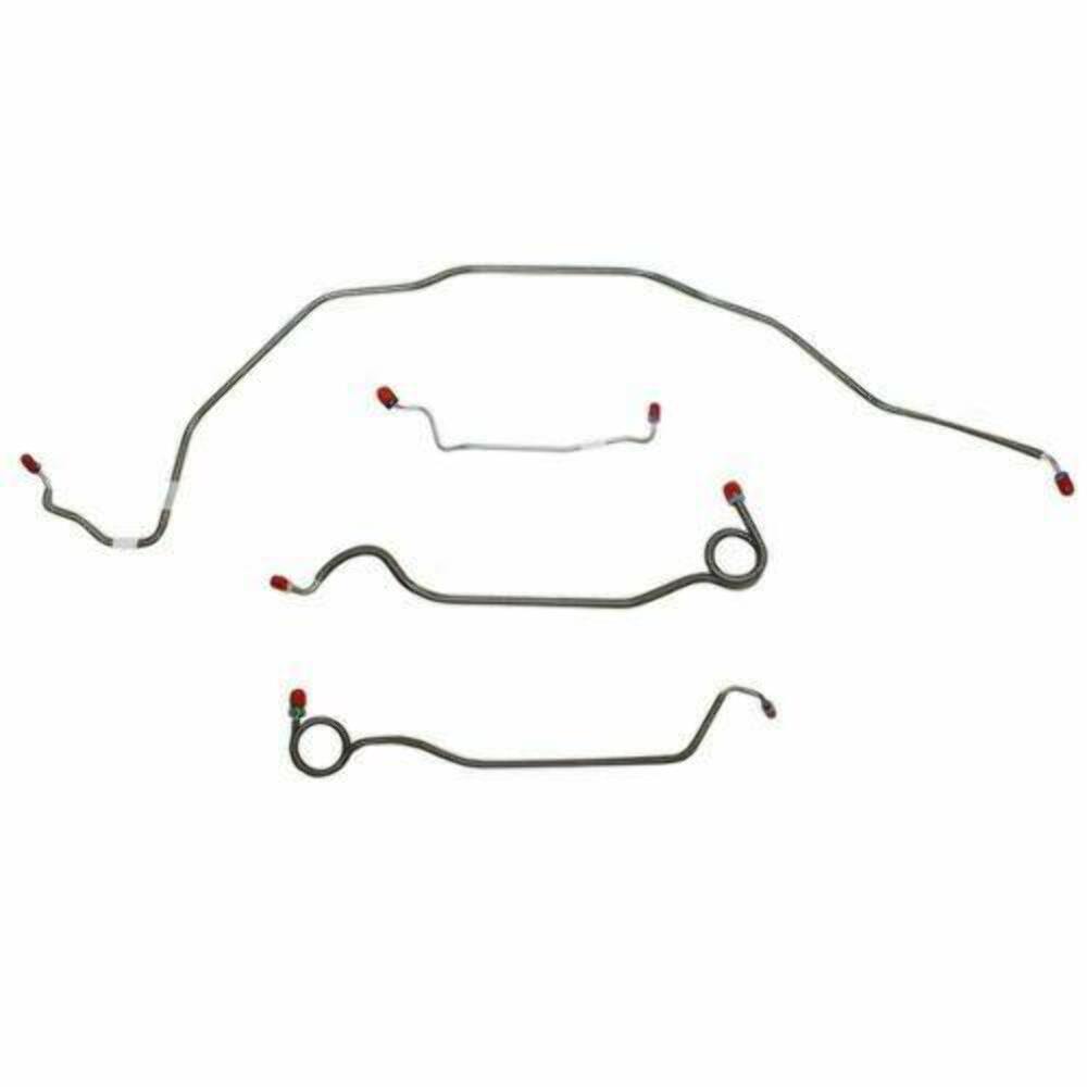 1969-72 Chevrolet Chevelle Front Brake Line Kit Standard Drum Brakes - CKT6901SS - Front Lines Car Part People