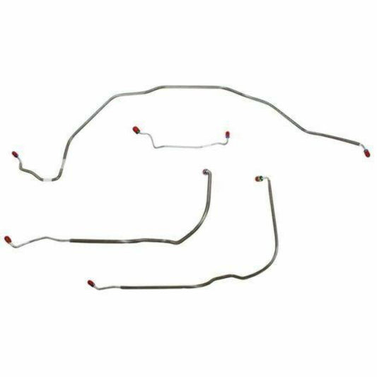 1969-72 Chevrolet Chevelle Front Brake Line Kit Power Drum Brakes - CKT6902SS - Front Lines Car Part People