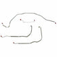 1969-1972 Chevrolet Chevelle Front Brake Line Kit Power Drum Brakes Stainless CKT6902SS
