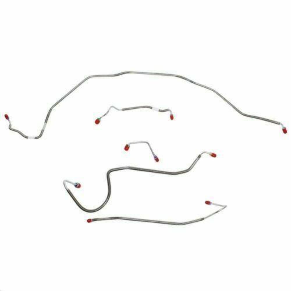 1970 Chevrolet Chevelle Front Brake Line Kit Manual Disc Brakes - CKT7004SS - Front Lines Car Part People