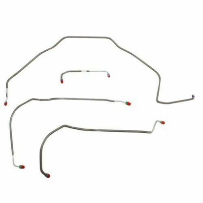 1971-72 Chevrolet Chevelle Front Brake Line Kit Power Disc Brakes - CKT7103SS - Front Lines Car Part People