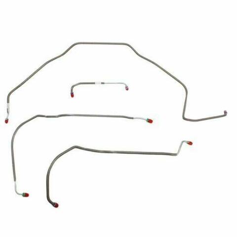 1971-72 Chevrolet Chevelle Front Brake Line Kit Power Disc Brakes - CKT7103SS