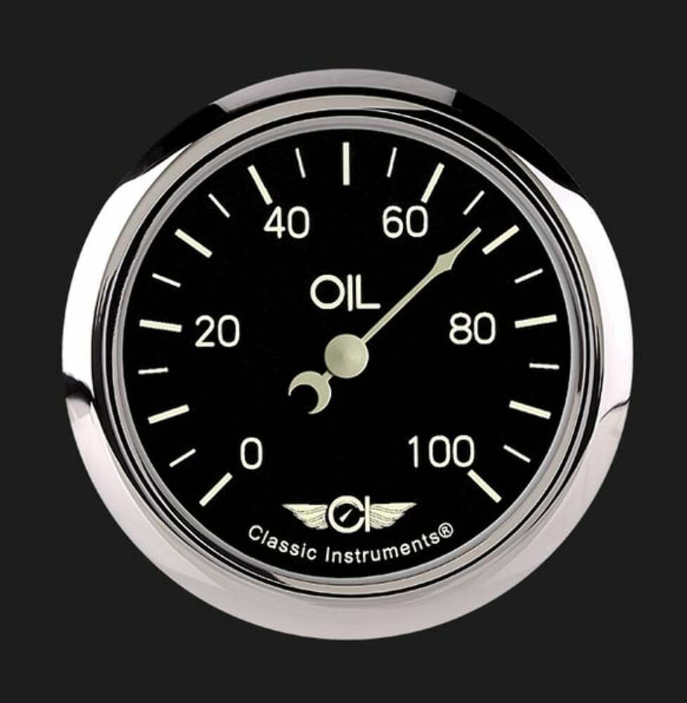 Classic Series 2 5/8" Oil Pressure Gauge CL381SRC