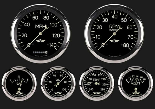 Classic Series Six Gauge Set, 4 5/8" CL951SRC