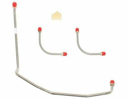1969 Chevrolet Bel Air Pump to Carburetor Fuel Line Dual Feed Holley - CPC6975OM - Pre-Bent Fuel Lines Car Part People