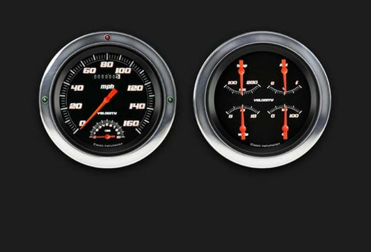 Velocity Series Black 1954-55 Chevy Truck Package w/ Speedtachular CT54VSB62