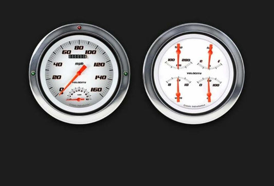 Velocity Series White 1954-55 Chevy Truck Package w/ Speedtachular CT54VSW62