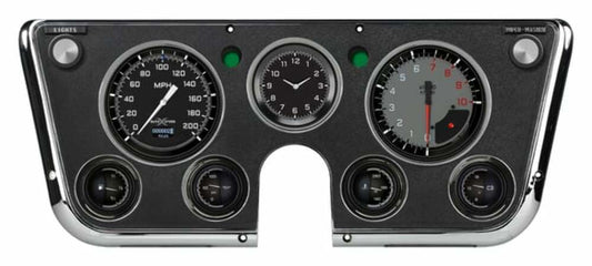 Fits 1967-1972 C10 Pickup AutoCross Gray  LS Instrument Clusters CT67DAXG-LS