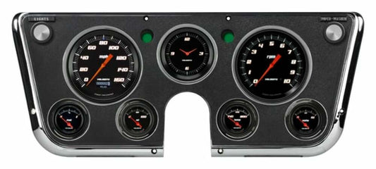 Fits 1967-1972 Chevrolet C10 Pickup Velocity Black Instrument Clusters CT67DVSB