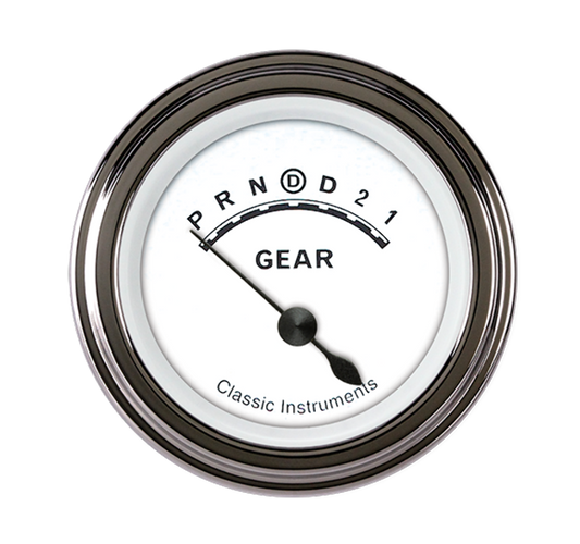 Classic White 2 1/8" Gear Indicator CW06SLF