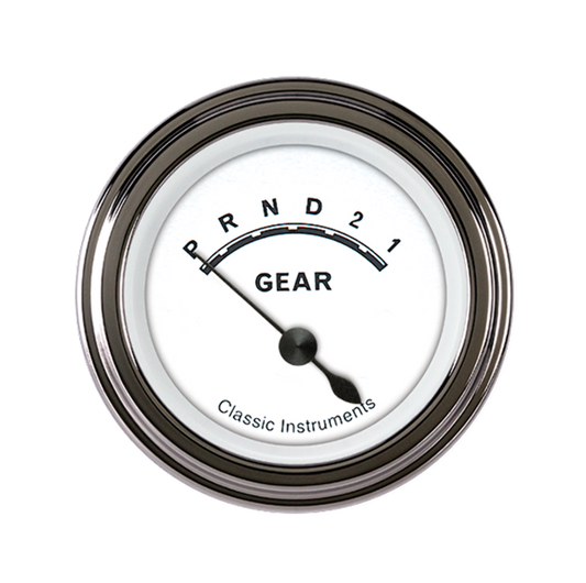 Classic White 2 1/8" Gear Indicator CW07SLF