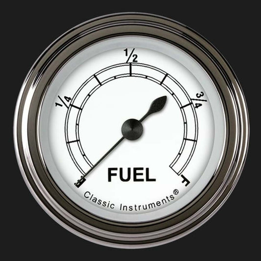 Classic White 2 1/8" Fuel Gauge CW109SLF