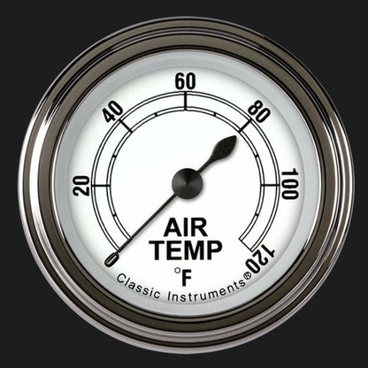 Classic White 2 1/8" Outside Air Temp. Gauge CW199SLF