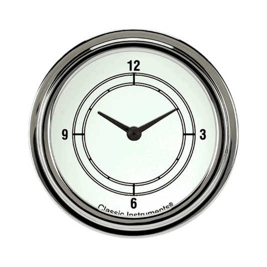 Classic White 2 5/8" Clock CW92SLF