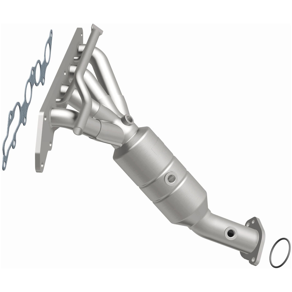 Catalytic Converter with Integrated Exhaust Manifold for HM Grade Federal / EPA Compliant Direct-Fit Manifold Catalytic