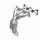 Catalytic Converter with Integrated Exhaust Manifold for HM Grade Federal / EPA Compliant Direct-Fit Manifold Catalytic