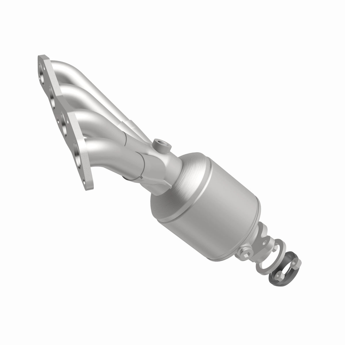Catalytic Converter with Integrated Exhaust Manifold for HM Grade Federal / EPA Compliant Direct-Fit Manifold Catalytic