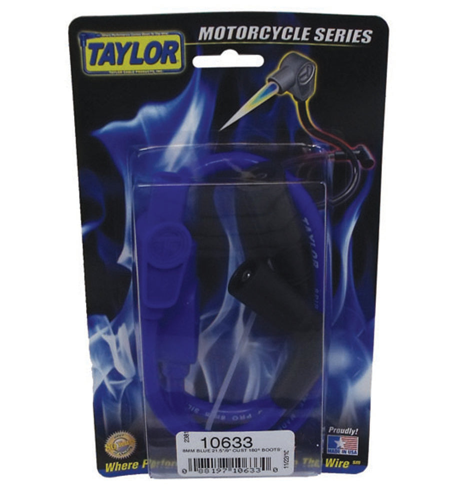 Spark Plug Wire Set 1999-2011 Harley-Davidson 8mm Silicone Spiro Pro 180? 10633