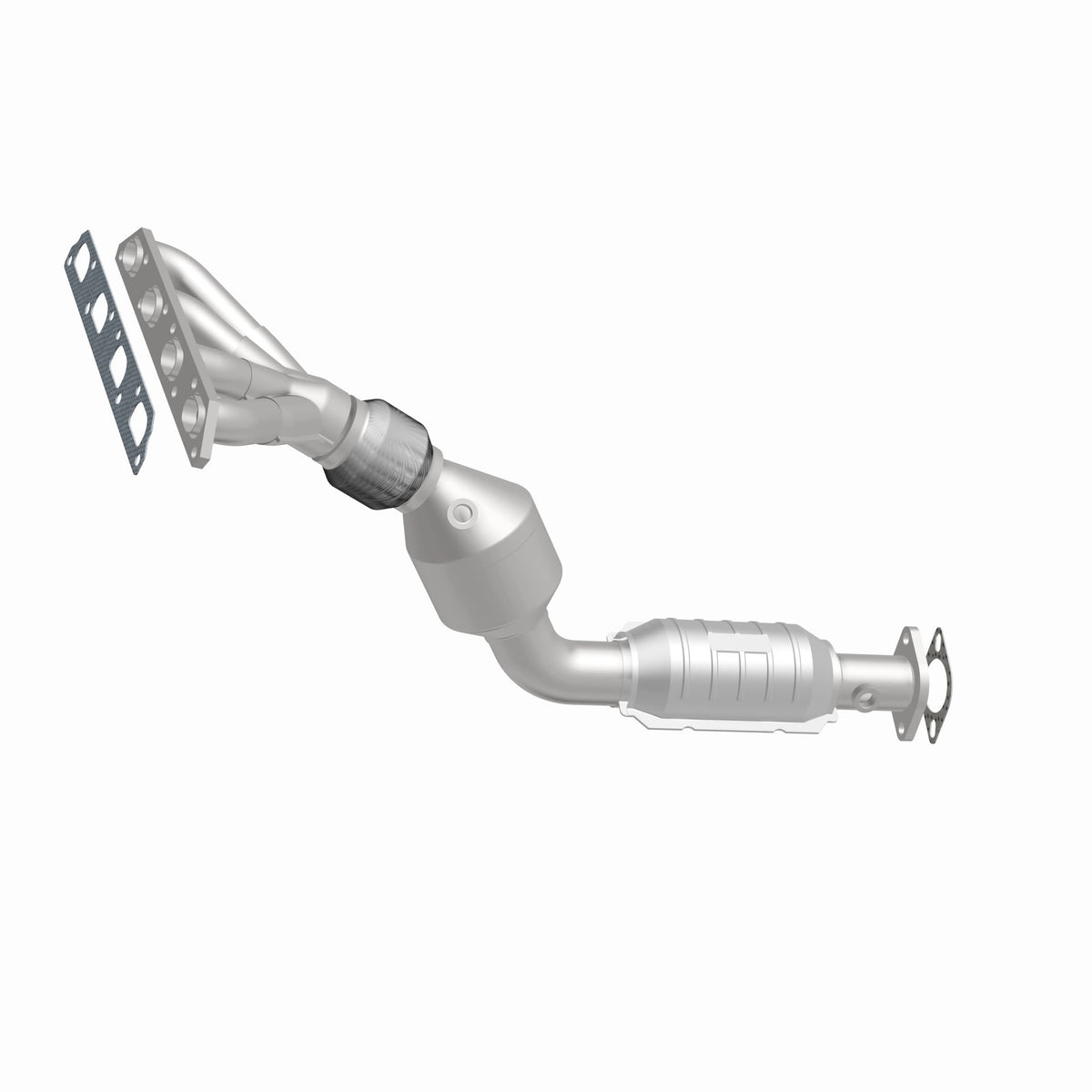 Catalytic Converter with Integrated Exhaust Manifold for HM Grade Federal / EPA Compliant Direct-Fit Manifold Catalytic