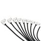 Spark Plug Wire Set Universal 8mm Silicone Spiro Pro 90? 350 ohm/ft Black 75051