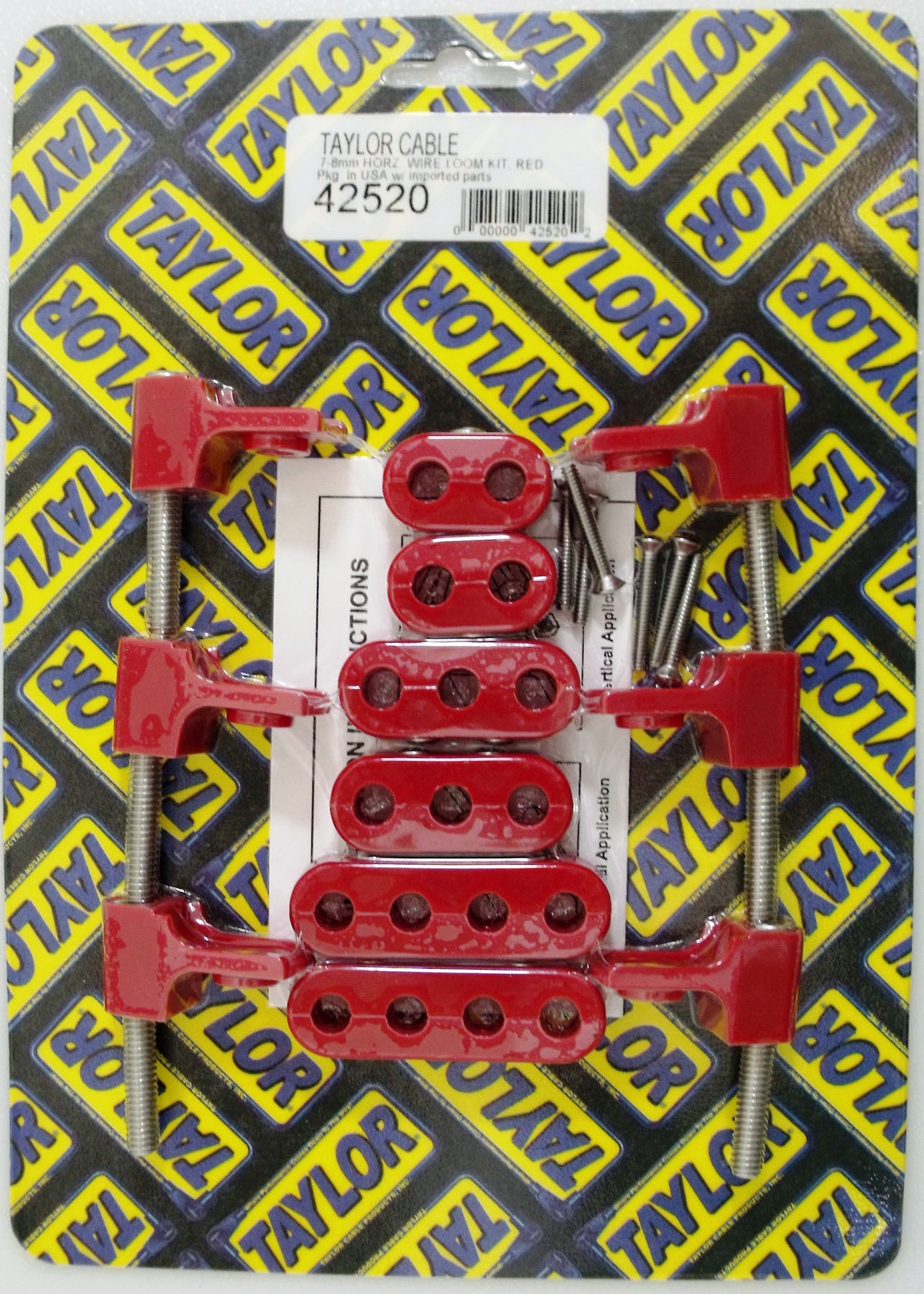 Spark Plug Wire Holder 7/8mm Red 42520
