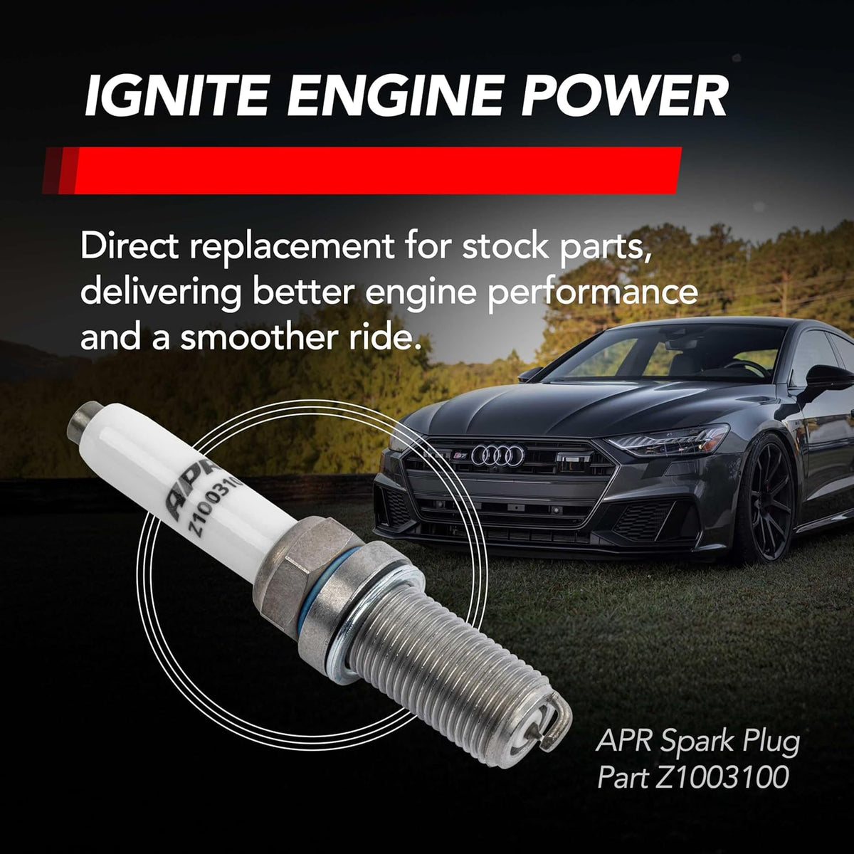 2013-2027 Audi and VW models Spark Plugs Iridium Pro 14x26.5x16mm Heat Range 9 Z1003100