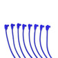 Spark Plug Wire Set Universal 8mm Silicone 90? 0 ohm/ft Prowire Solid Blue 70660