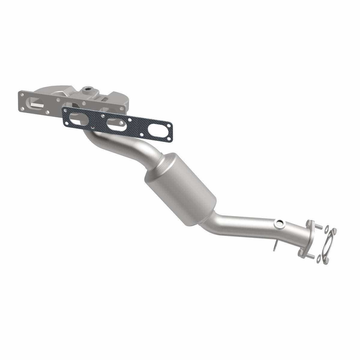 Catalytic Converter with Integrated Exhaust Manifold for HM Grade Federal / EPA Compliant Direct-Fit Manifold Catalytic