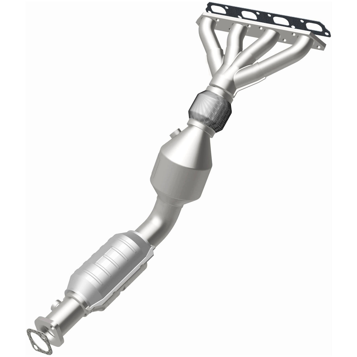 Catalytic Converter with Integrated Exhaust Manifold for HM Grade Federal / EPA Compliant Direct-Fit Manifold Catalytic