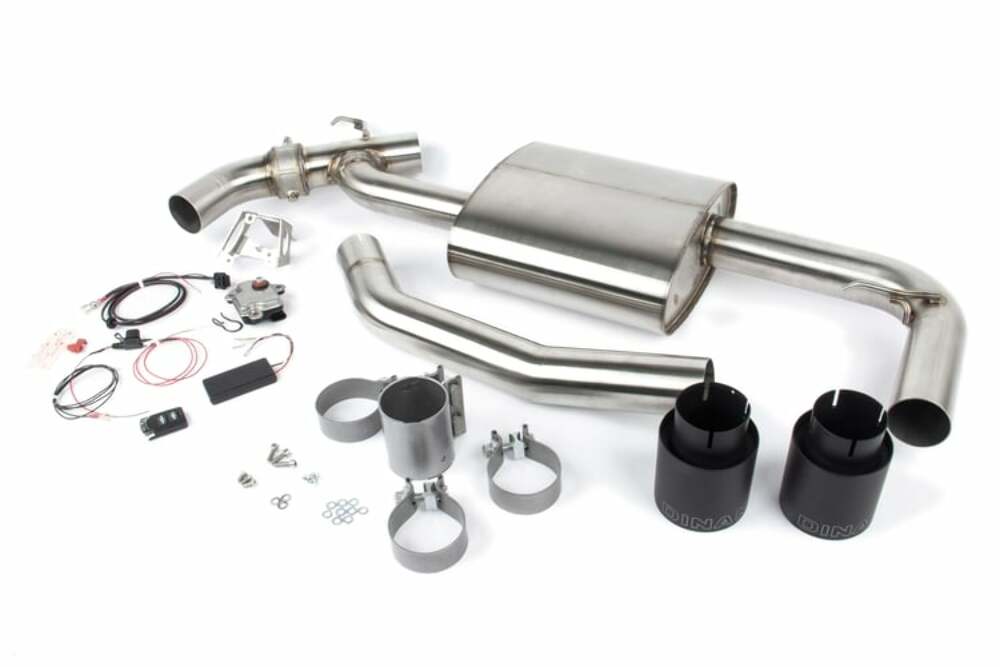 Valved Axle-Back Exhaust for 2017-2024 MINI Countryman S/Clubman S D660-0083-BLK