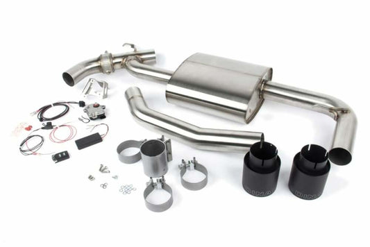 Valved Axle-Back Exhaust for 2017-2024 MINI Countryman S/Clubman S D660-0083-BLK