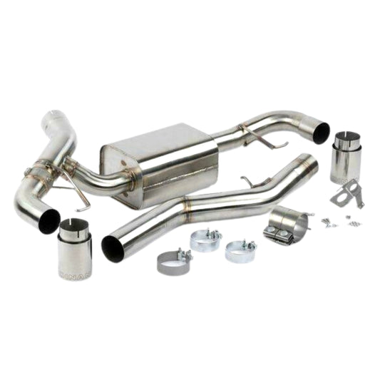 Fits 2019-2023 BMW 330I/430I; Valved Axle-Back Exhaust-Polished Tips